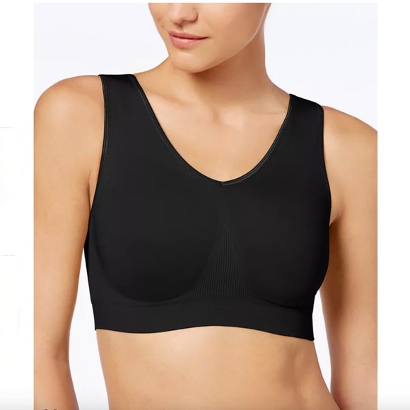 Bali Black One Smooth U Bralette Bra DFBRAL Size M - Picture 1 of 5